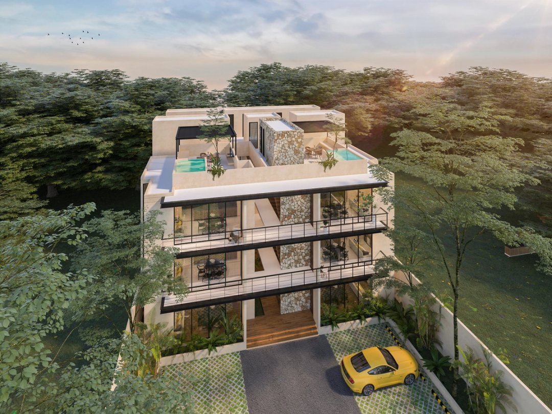 Architectural rendering of AQUINCE residential development